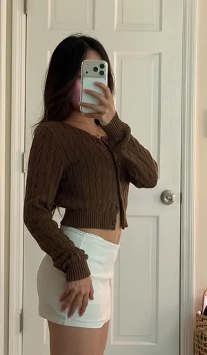 Brandy Melville Cable Knit Cardigan thumbnail 1