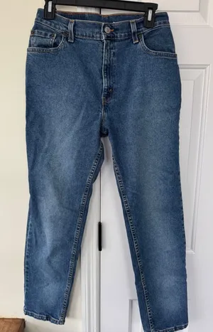 Levis 550‎ Relaxed Fit Tapered Leg Jeans Womens 10 M Blue Made in USA 90s thumbnail 1