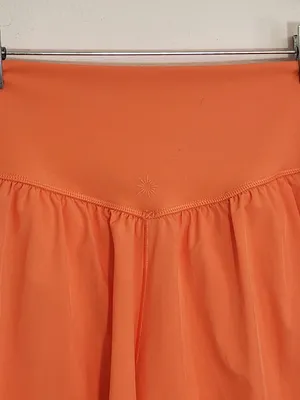 Aerie OFFLINE Real Me Coral Pleated Flowy Shorts Size Medium NWT thumbnail 5