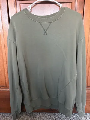 Olive Green Aerie Sweatshirt Crewneck thumbnail 1