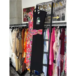 Tuckernuck Cleo Climbing Roses Black Floral Panel Jersey Midi Dress Large New thumbnail 4