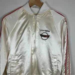 Vintage corvette racing team bomber jacket size small thumbnail 2