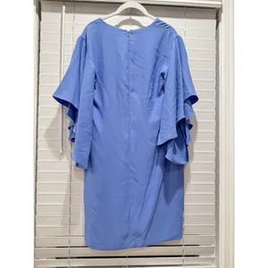 NEW- LAUREN Ralph Lauren Ruffle-Sleeve Modest‎ Spring Cocktail Office Dress Sz 2 thumbnail 10