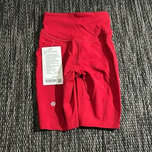 Lululemon NEW Base Pace High Rise Short 8" Dark Red Nulux Size 0 thumbnail 2