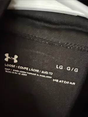 Under Armour Black Long-Sleeve 1/4 Zip Performance Top with White Logo thumbnail 2