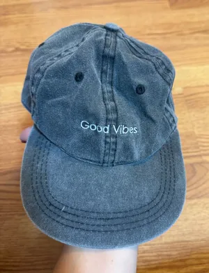 Good Vibes Baseball Hat Blue thumbnail 1