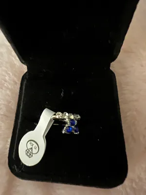 Women’s Gorgeous Silver Plated CZ Rhinestone Ring Size 16/8.5 US thumbnail 2
