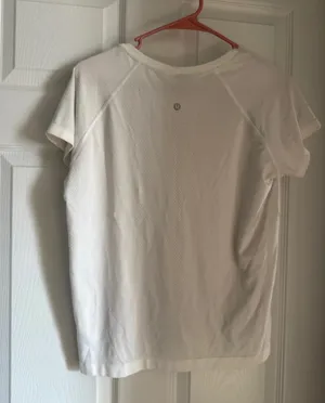 White Lululemon Swiftly Short Sleeve thumbnail 2
