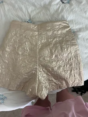 ZARA Gold Skirt thumbnail 3