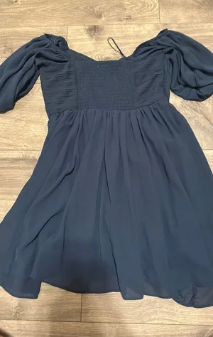 Navy mini dress Blue thumbnail 1