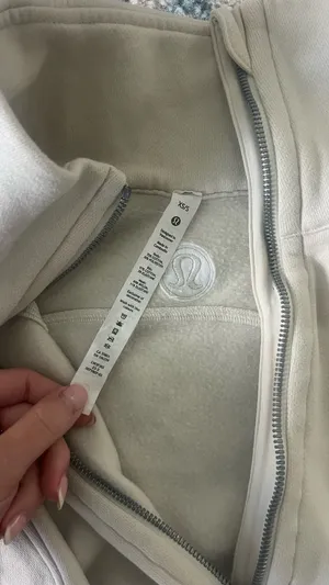 Lululemon Beige Scuba Half-Zip thumbnail 3