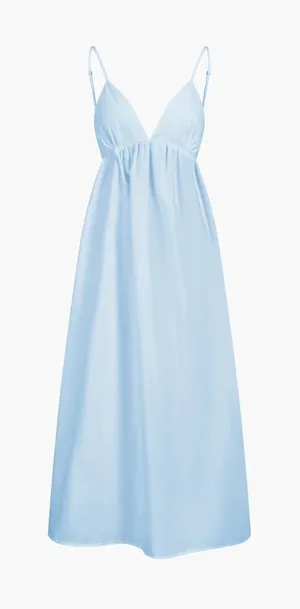 Commense Coastal Cowgirl Open Back Long Dress blue size small thumbnail 1
