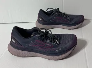 BROOKS Glycerin 19 grey/purple running shoe sneakers women size 10 thumbnail 1