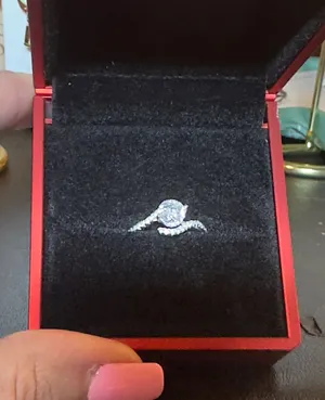 Boutique Half Carat Moissanite Diamond Ring 6 thumbnail 2
