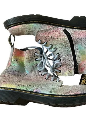 Dr Martens Pascal 1450 iridescent glitter booties size 5 thumbnail 4