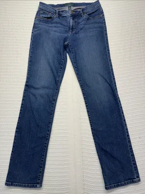 Ralph Lauren Straight Leg Jeans in Dark Blue Wash thumbnail 1