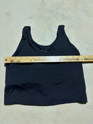 We wander Black Women's sports bra tank top small thumbnail 2