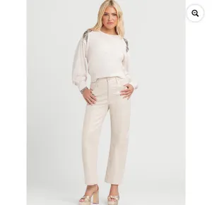 NWT Jessica Simpson Women's Khissa Embellished Crewneck Top|Sweatshirt size M thumbnail 5