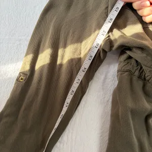 Guess Cargo Utility Jacket Women's M Green Viscose Military Gorpcore Retro Y2K thumbnail 9