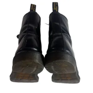 Dr. Martens 8-Eye Black Leather Lace-Up Combat Boots UK 6 US Women 8 thumbnail 9