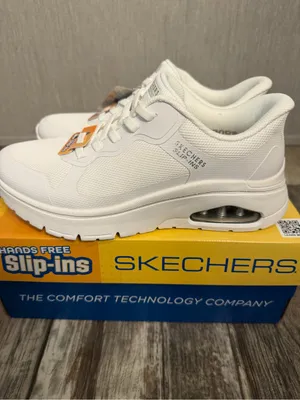 Skechers Uno-Flex All-White Low-Top Lace-Up Sneakers Size 7.5 thumbnail 9