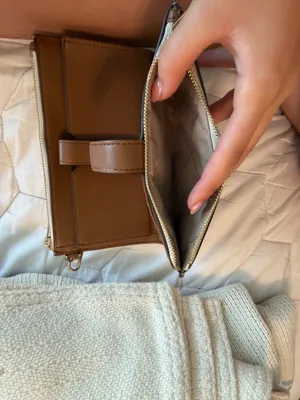 Michael Kors Wallet Wristlet Leather Brown thumbnail 4