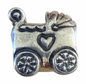 Pandora Sterling Silver Baby Carriage Pram Charm thumbnail 1