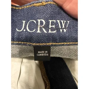 J.Crew 96 Slim Wide Leg Petite Jeans‎ Dark Indigo High Rise Cropped Size 30P thumbnail 8