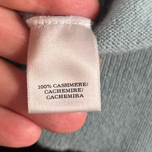 Ann Taylor Women's 100% Cashmere Turtleneck Sweater Seafoam Green/Blue Size S thumbnail 6