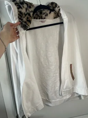 Vintage Y2K Juicy Couture Rose Gold Sequined Cheetah Print Rare Jacket Size XL thumbnail 1