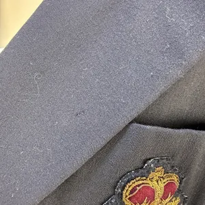 Ralph Lauren Vtg Navy Blazer Royal Crest Gold Button‎ Double Breast Wool Size 6 thumbnail 5