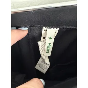 Halara Wide leg pleated black pants size LT thumbnail 3