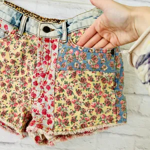Farm Rio Floral Denim Shorts thumbnail 3