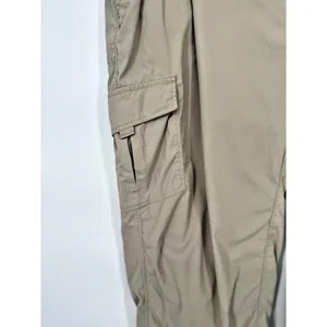 L.L. Bean Pants‎ Womens L Tan Hiking Capri Comfort Trail Cropped Cargo Outdoor thumbnail 2