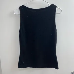 Ann Taylor Wool Cashmere Blend Beaded Sleeveless Tank Top Size S thumbnail 2