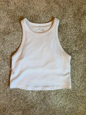 Aerie White Racerback Top thumbnail 2