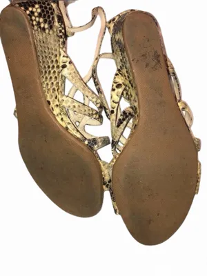 Women’s Jimmy Choo Snakeskin Wedge Sandals size 37 thumbnail 8