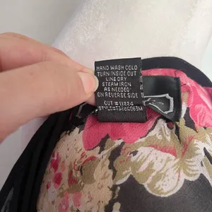 Y2K Studio Connection Slip Floral Dress Sz M Whimsigoth Asymmetrical Hem Bead thumbnail 11