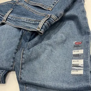 Levi's Wedgie Straight Stretch Denim Jeans 32 x 28 High Rise Cropped Distressed thumbnail 8