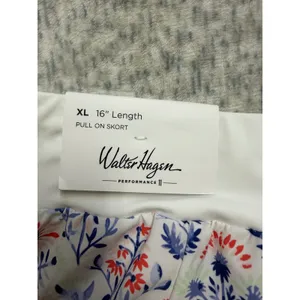 Walter Hagen Womens XL‎ P11 16" Lightweight Core Skort Tile Floral WH-P11WHT NEW thumbnail 6