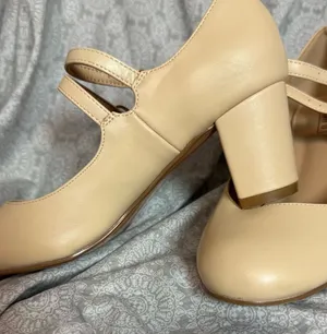 Didifu Nude Block Heel Pumps - Neutral Beige thumbnail 1