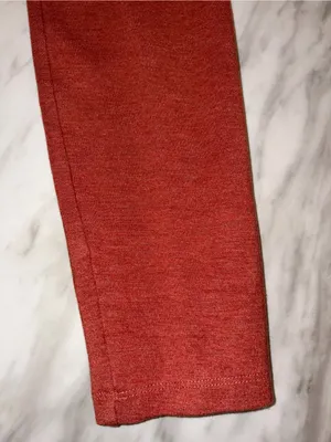 Lou & Grey for LOFT Terracotta Rust Knit Pocket Leggings Size S thumbnail 7