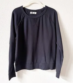 American Giant Crewneck Sweatshirt Size Small Black Minimalist Casual Cotton thumbnail 1