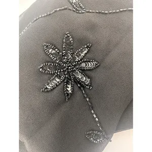 NWT: Dress Barn‎ Scarf W Beaded Floral Design Throughout thumbnail 2