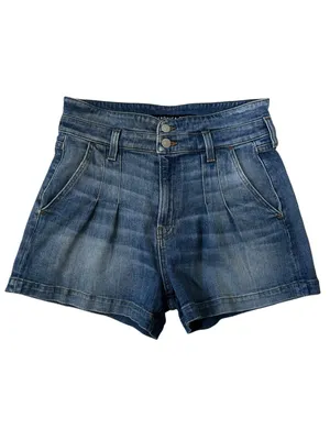 Veronica Beard Jaylen Denim High Waisted Shorts in Waterfall Wash Size 28 Boho thumbnail 4