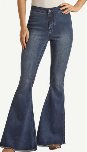 Rock N Roll Denim Bell Bottoms thumbnail 1
