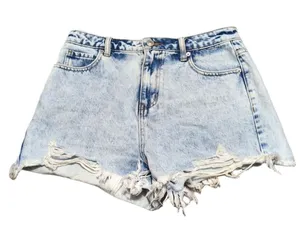 Princess Polly Acid Washed Cutoff Distressed Shorts Size 6 thumbnail 1