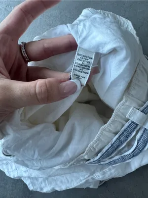 Vintage Abercrombie & Fitch 100% cotton mini skirt with blue tie up detail - XS thumbnail 7