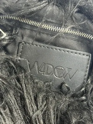 Widow Dolls Kill Black Shaggy Faux Fur Chain Shoulder Crossbody Bag Goth Y2K Emo thumbnail 5