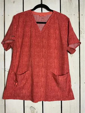 Carhartt Women's Large WOMEN'S FORCE CROSS-FLEX OVERSIZED V-NECK SCRUB TOP thumbnail 1